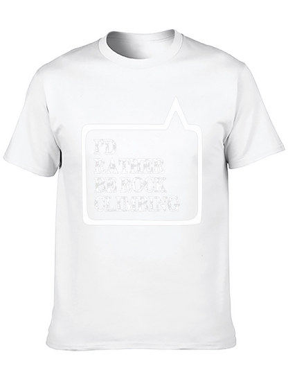 Rock Climbing Graphic Tee - Black