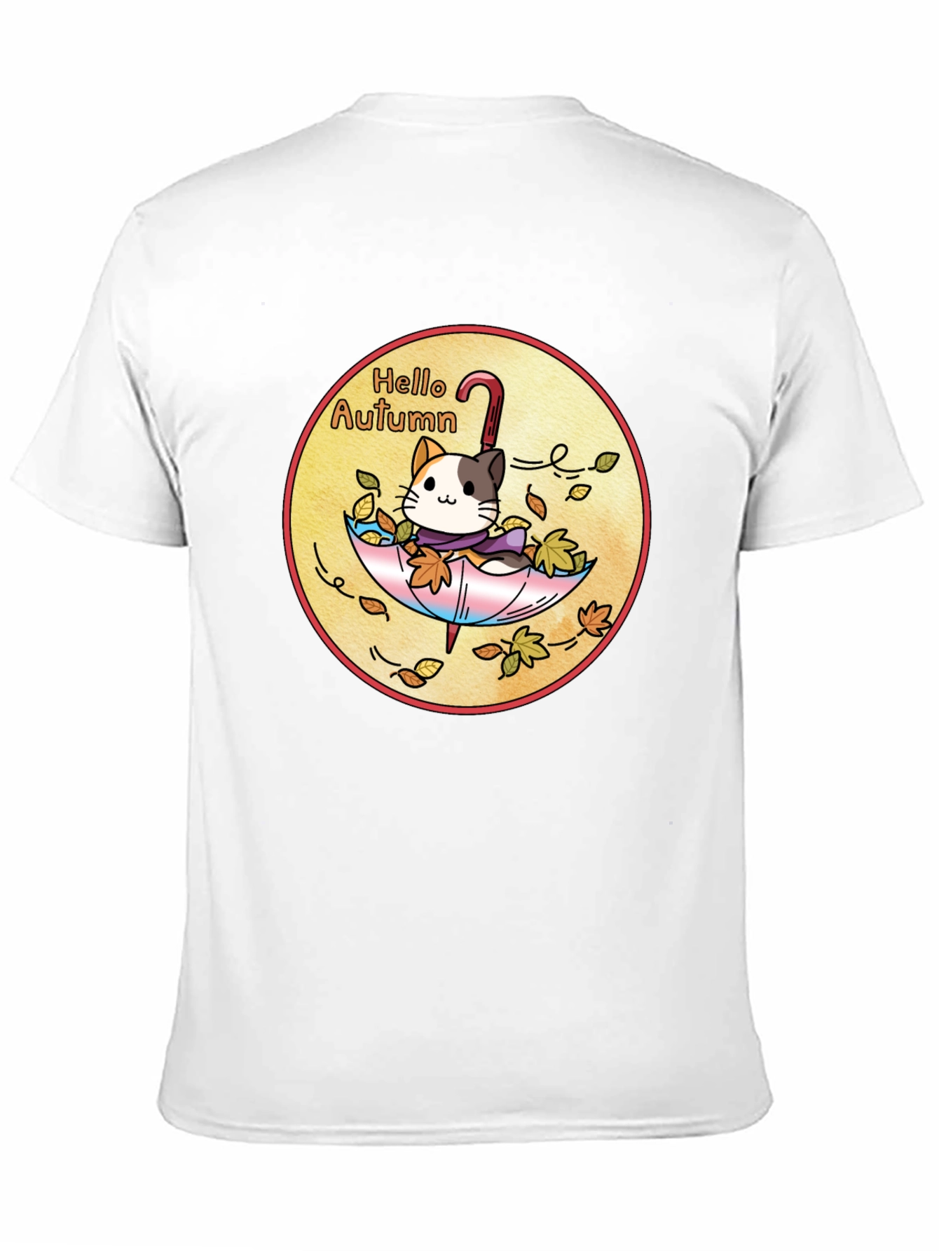 Hello Autumn Cat T-Shirt - Unisex Fall Apparel