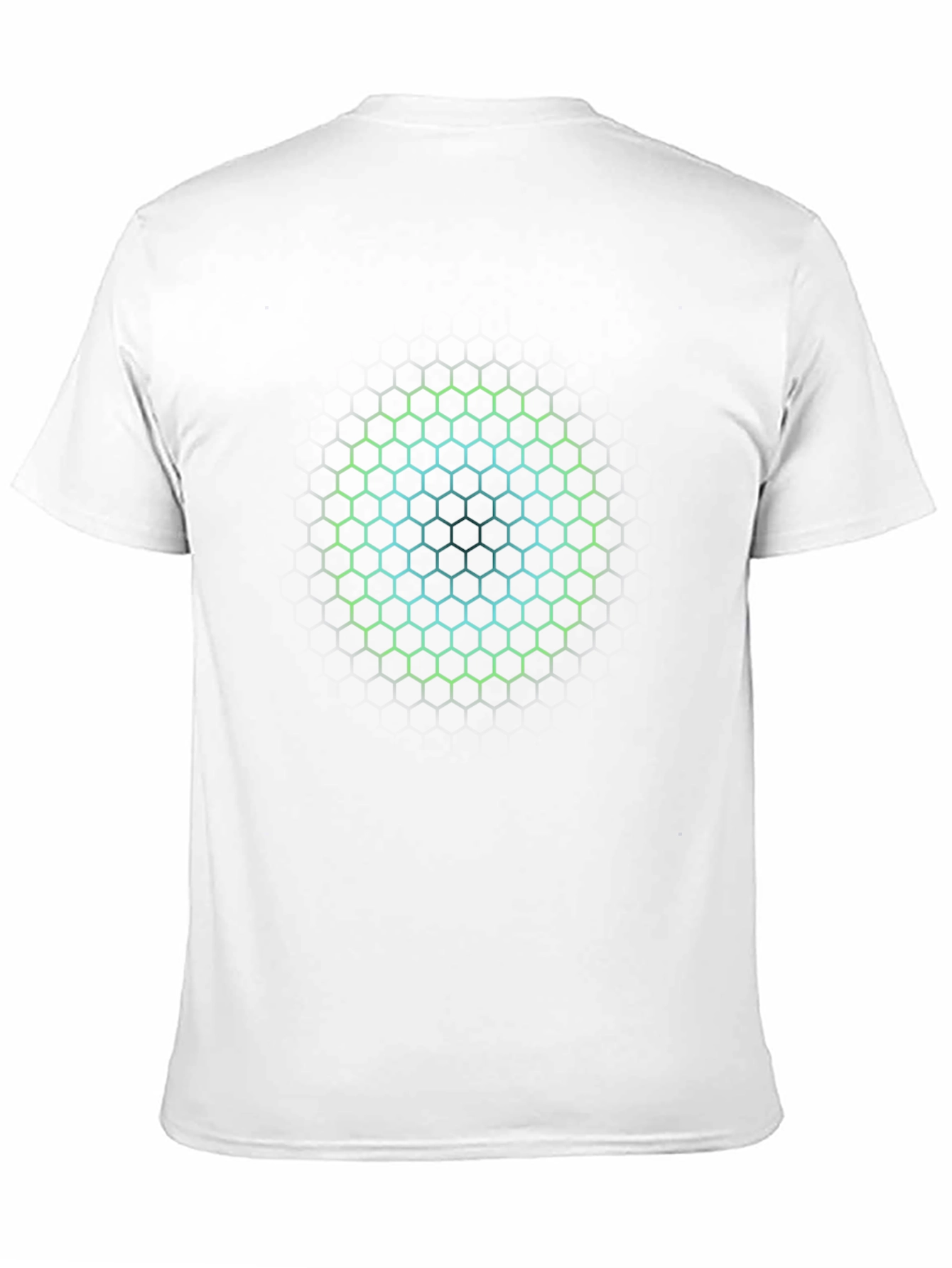 Hexagon Circle Graphic Print T-Shirt - Mens Black Tee