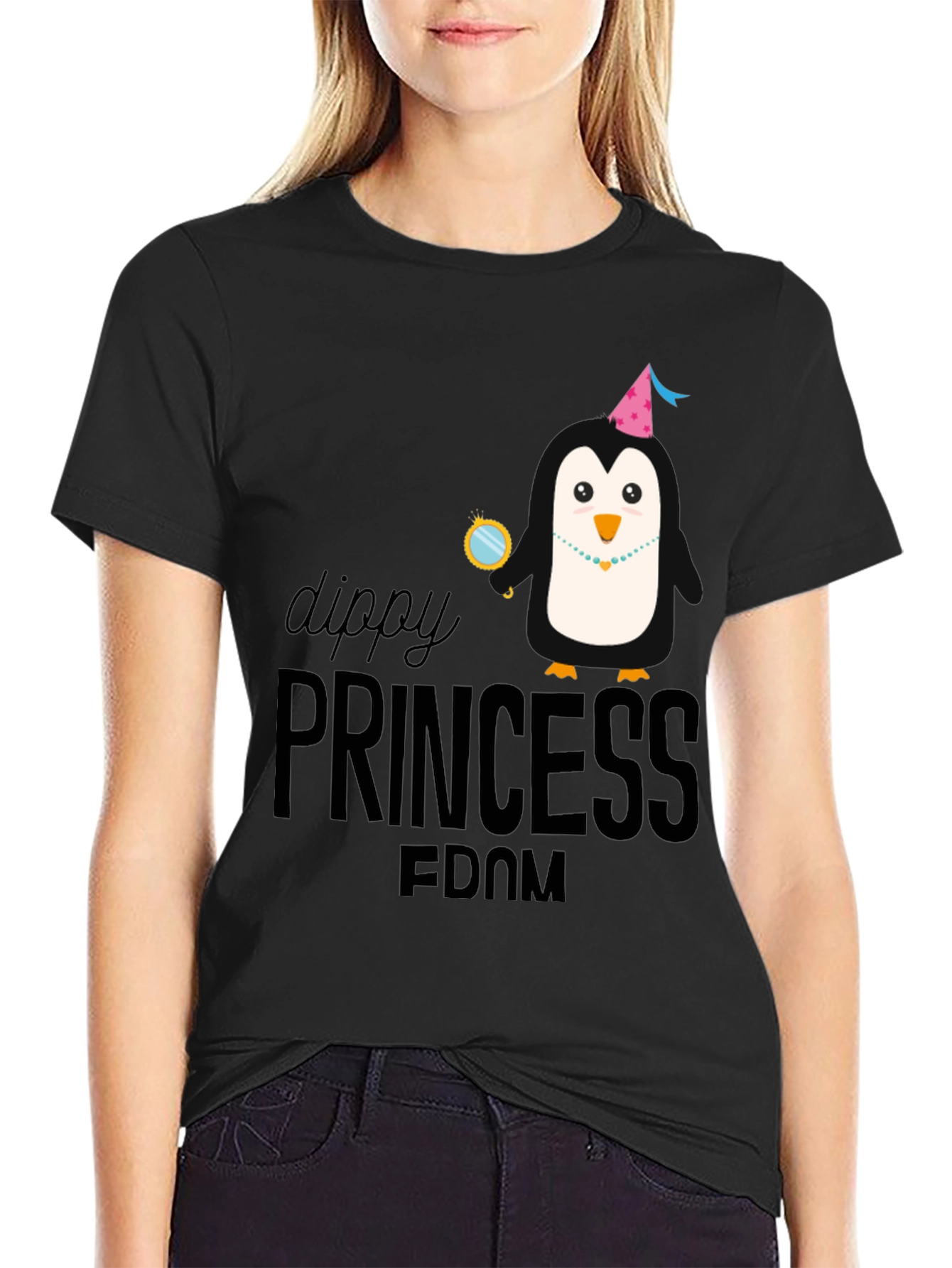 Dippy Princessdom Penguin T-Shirt