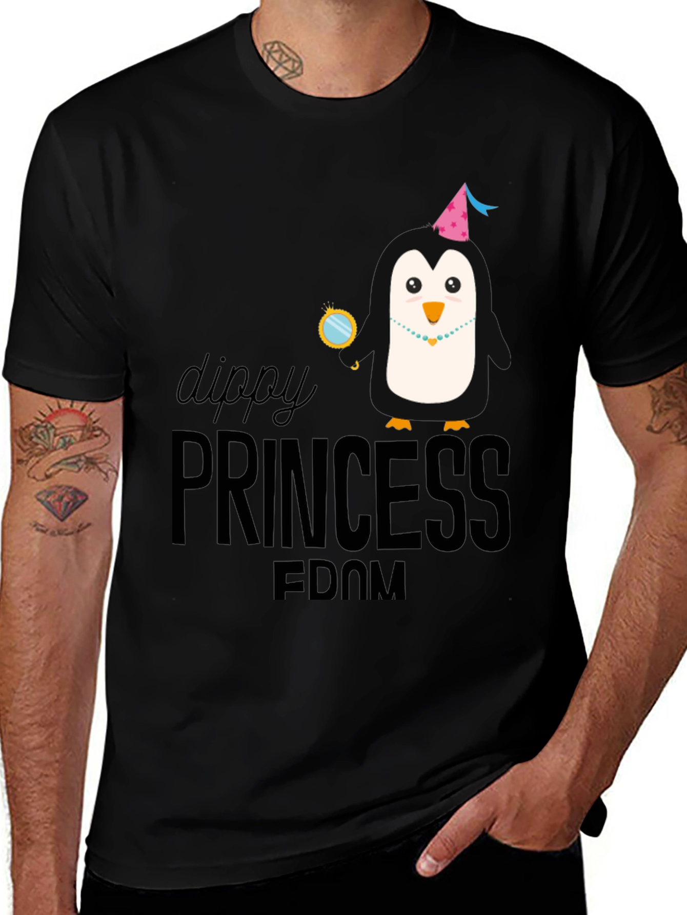 Dippy Princessdom Penguin T-Shirt