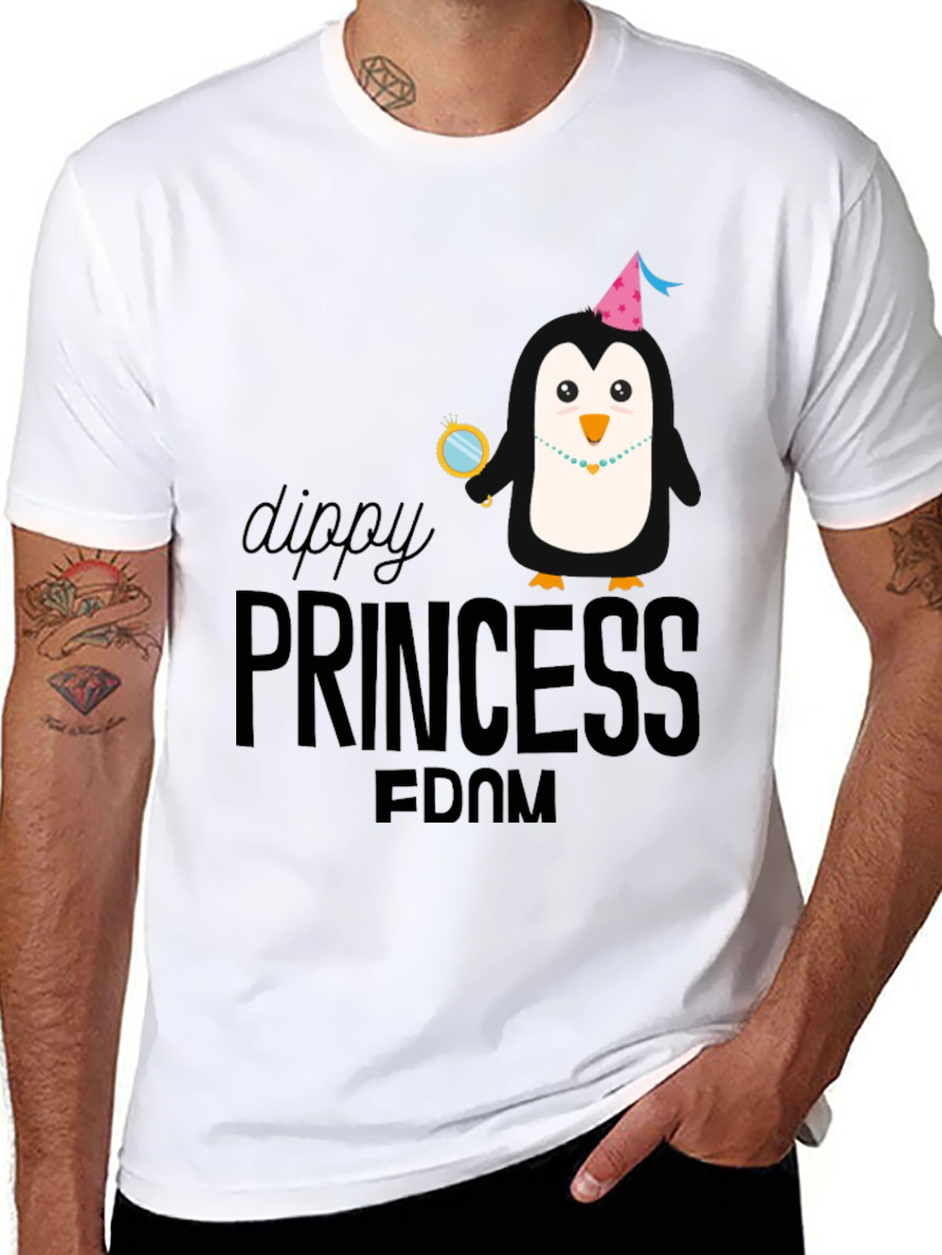 Dippy Princessdom Penguin T-Shirt