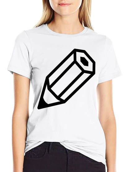 Pencil Graphic Tee - Minimalist Design