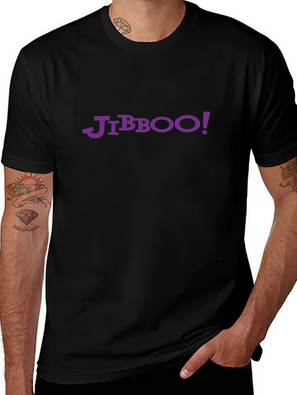 Jibboo Graphic Tee - Black Cotton T-Shirt