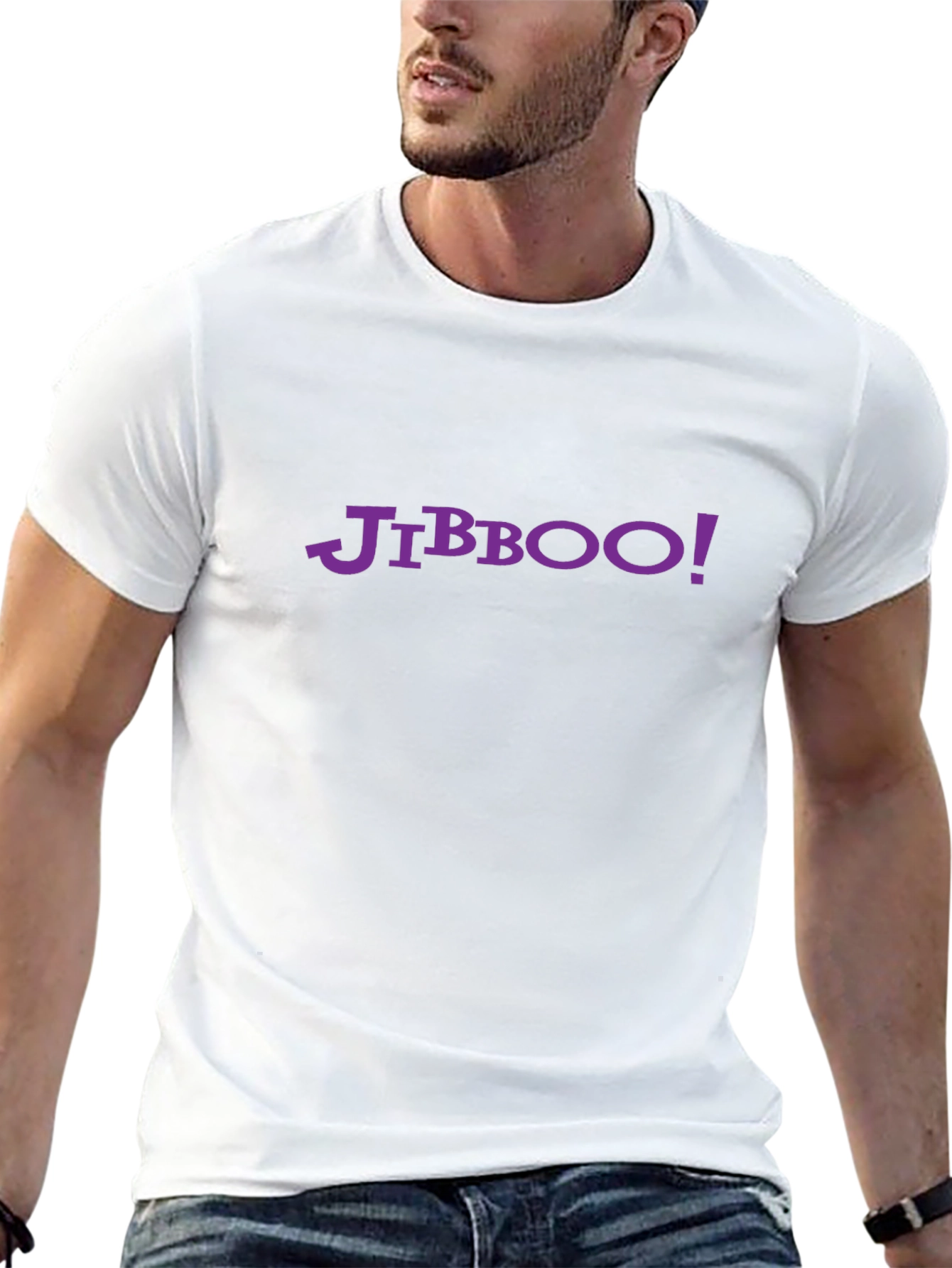 Jibboo Graphic Tee - Black Cotton T-Shirt