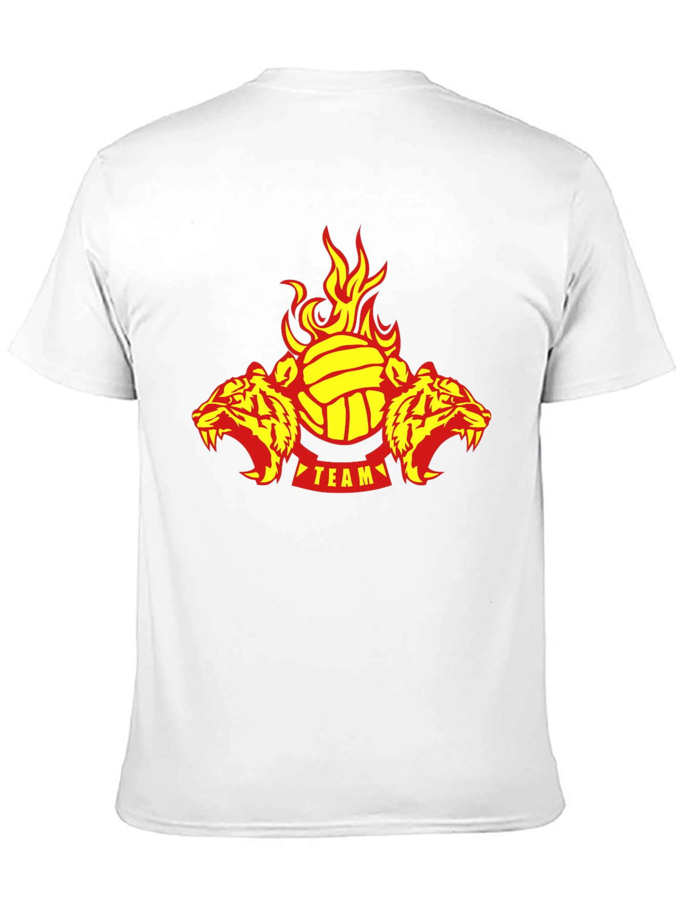 Fiery Tigers Volleyball Team T-Shirt - Black