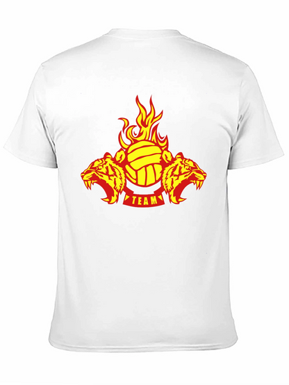 Fiery Tigers Volleyball Team T-Shirt - Black