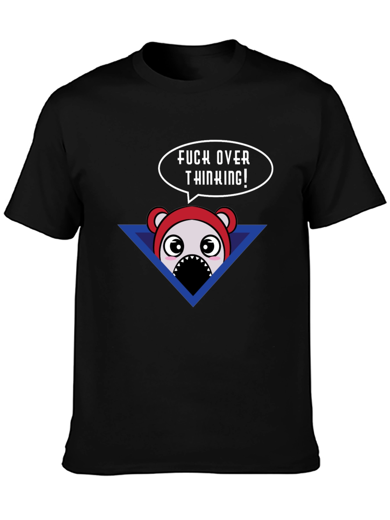 Funny Cartoon Bear T-Shirt - Dont Over Think!