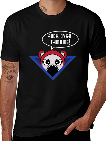 Funny Cartoon Bear T-Shirt - Dont Over Think!