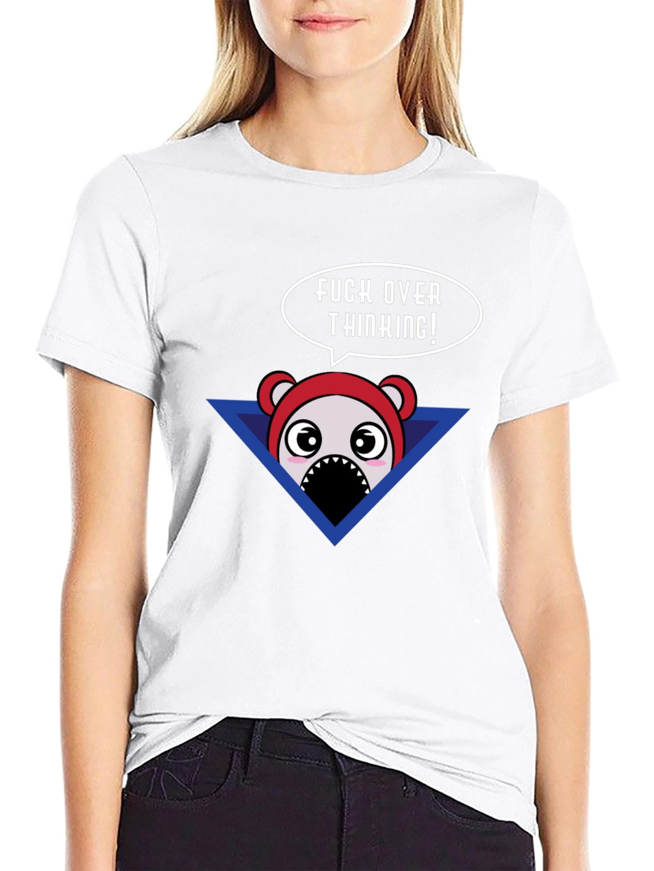 Funny Cartoon Bear T-Shirt - Dont Over Think!