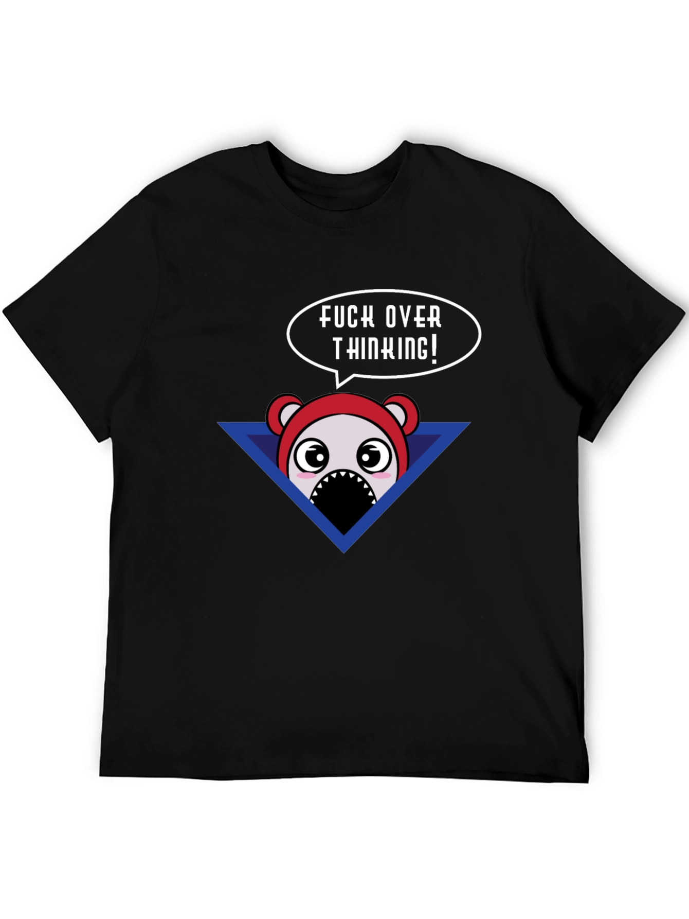 Funny Cartoon Bear T-Shirt - Dont Over Think!