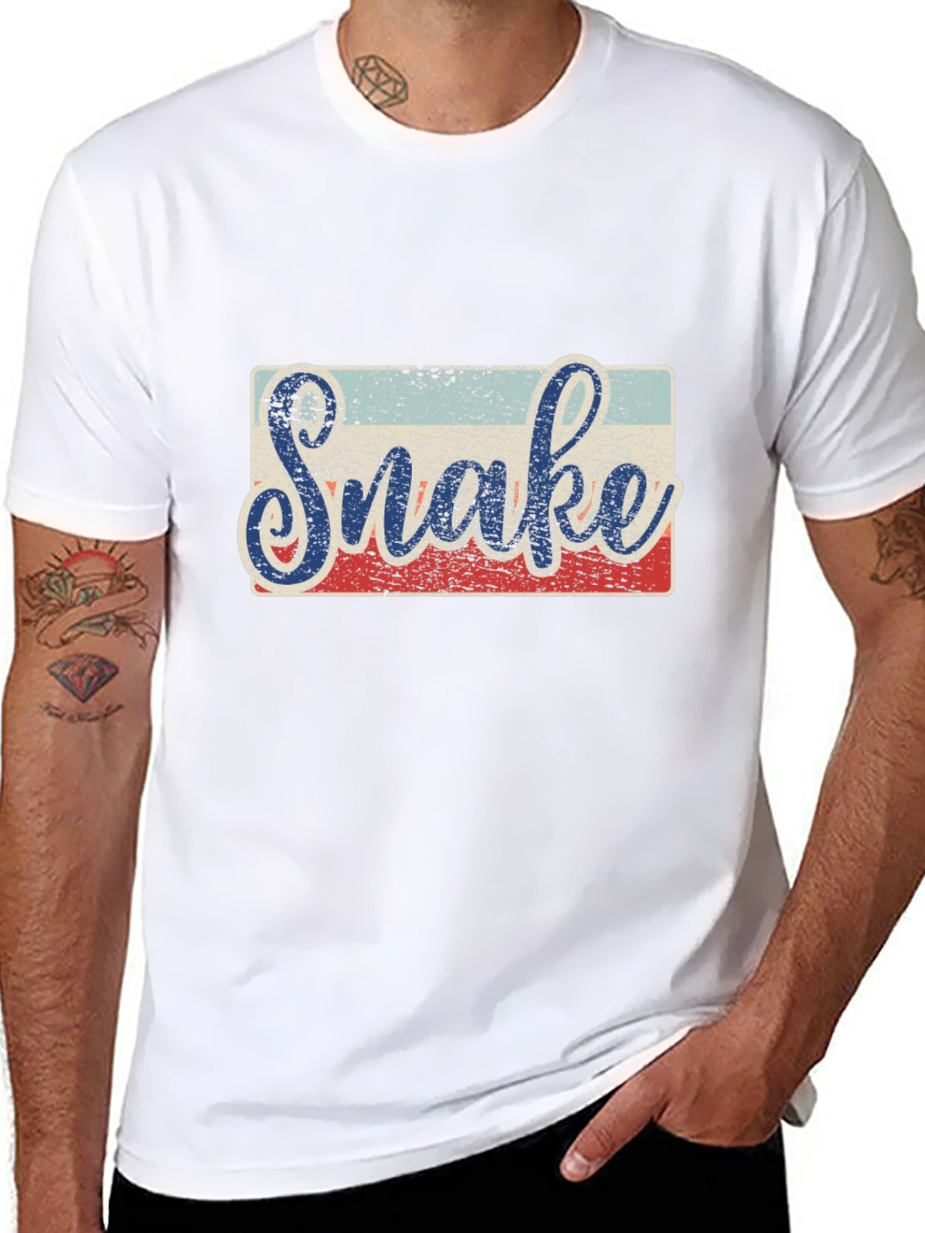 Retro Snake Graphic T-Shirt