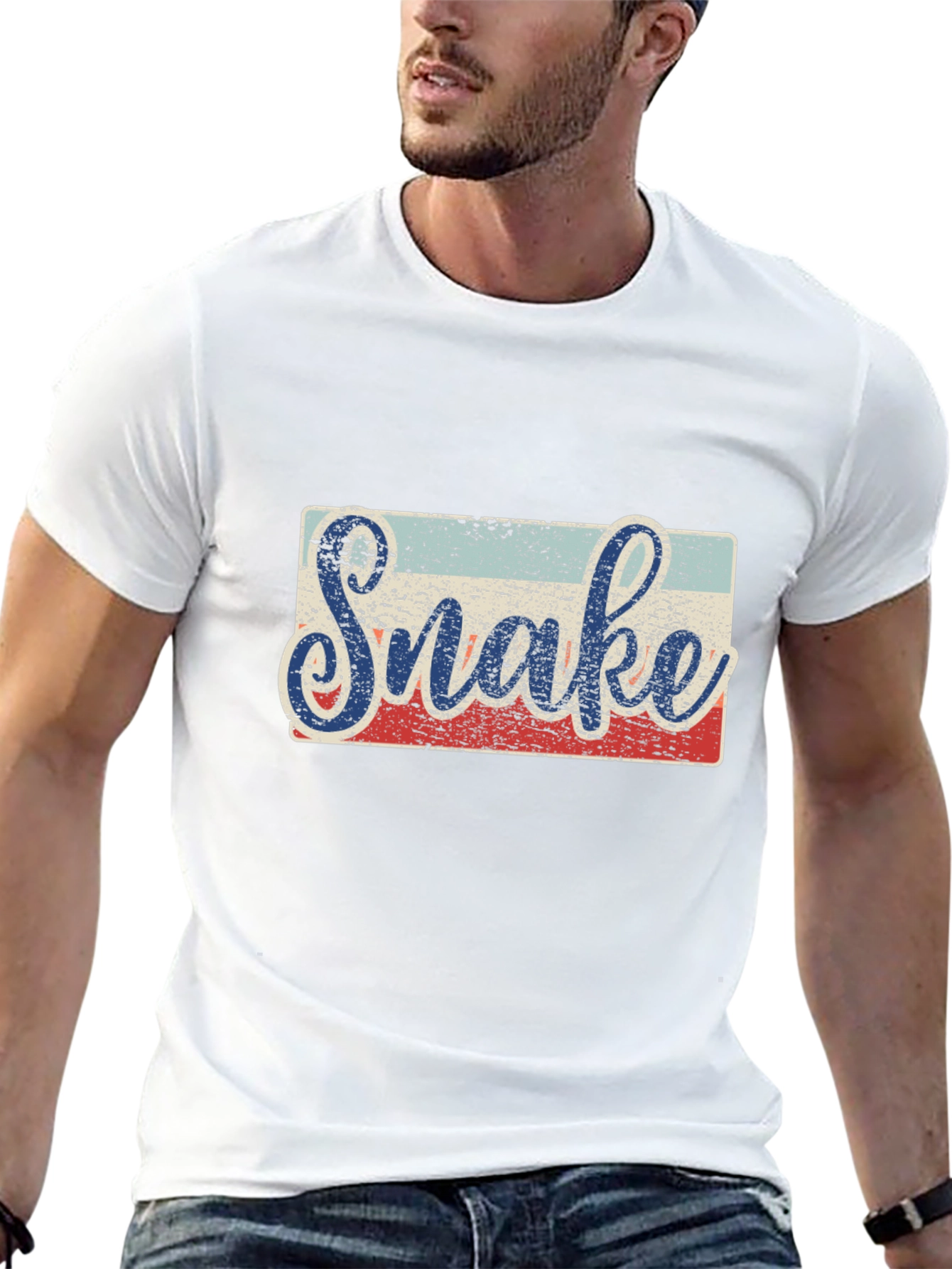 Retro Snake Graphic T-Shirt