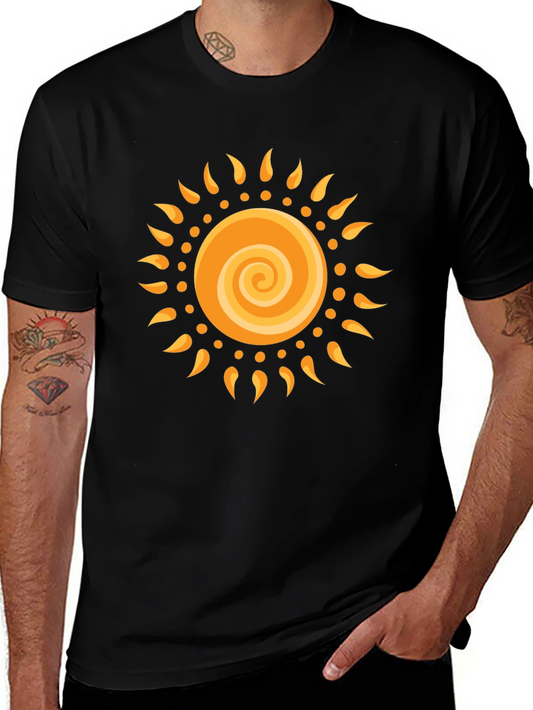 Radiant Sun Graphic Black T-Shirt