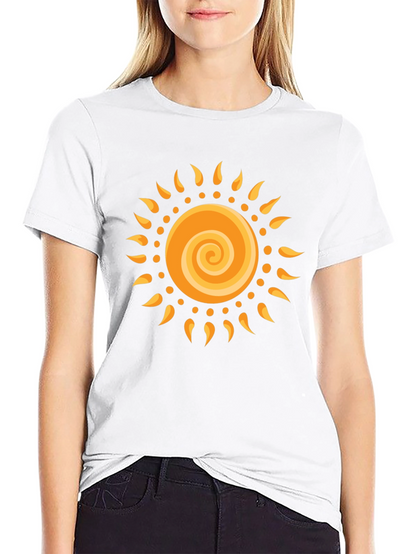 Radiant Sun Graphic Black T-Shirt