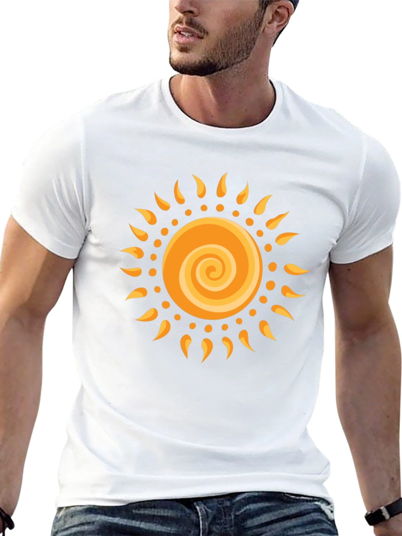 Radiant Sun Graphic Black T-Shirt