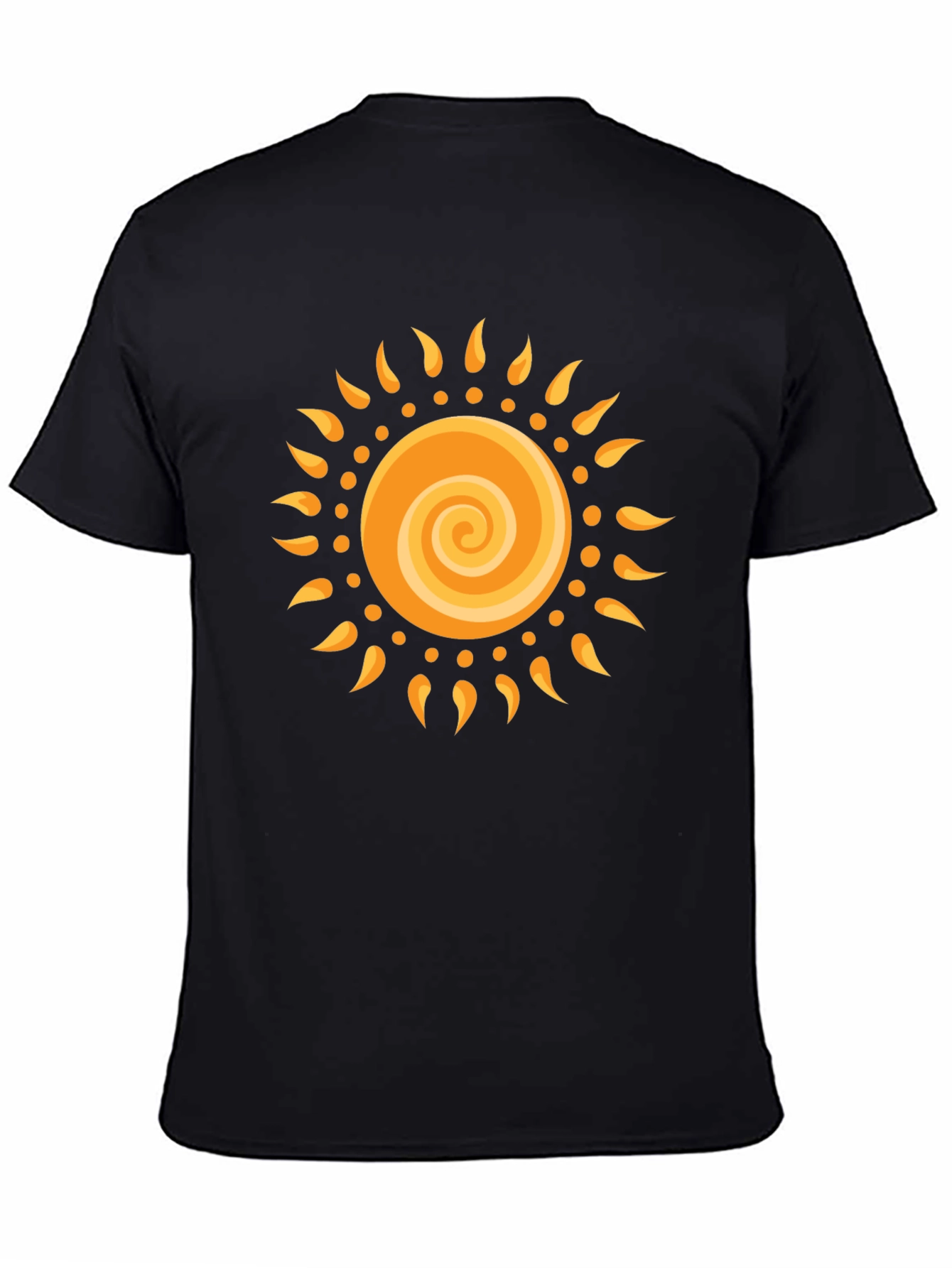 Radiant Sun Graphic Black T-Shirt