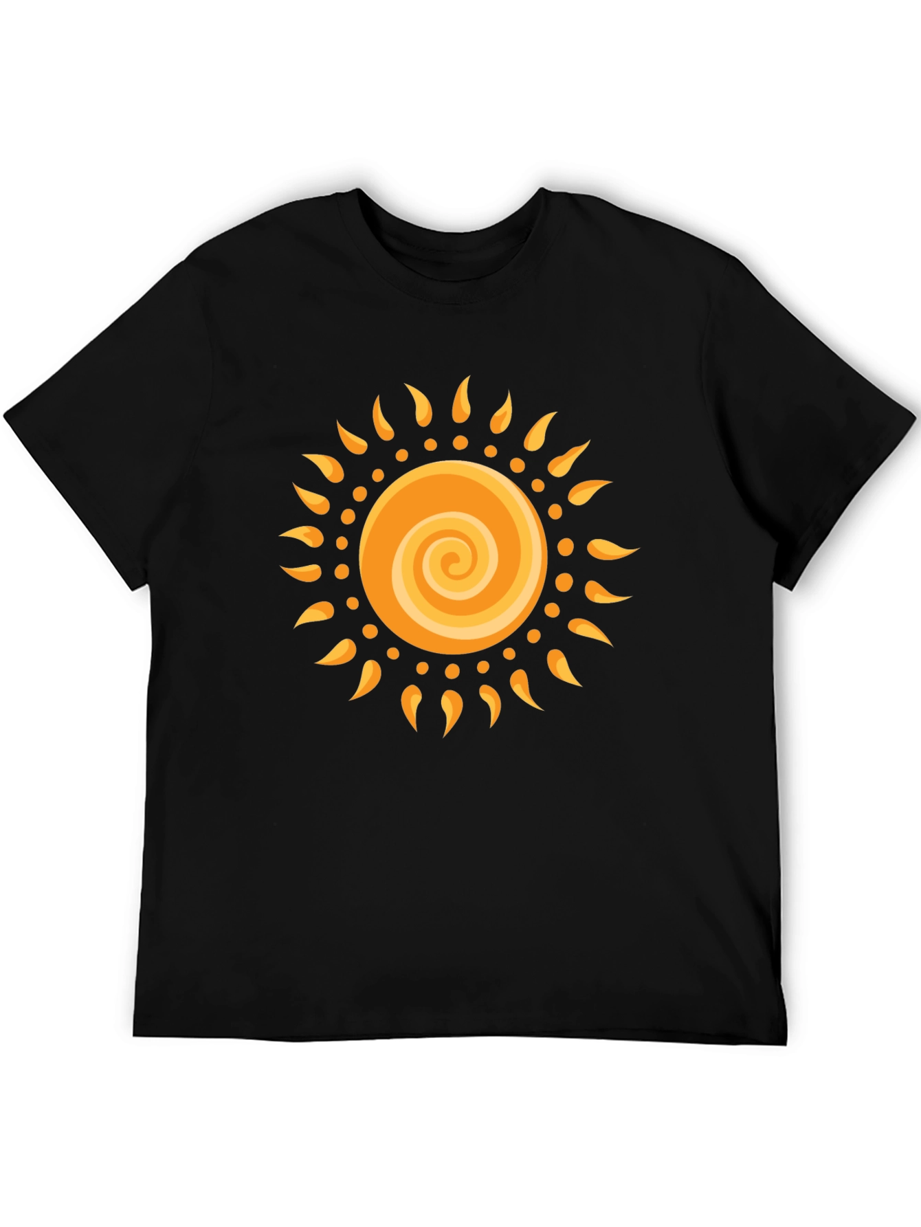 Radiant Sun Graphic Black T-Shirt