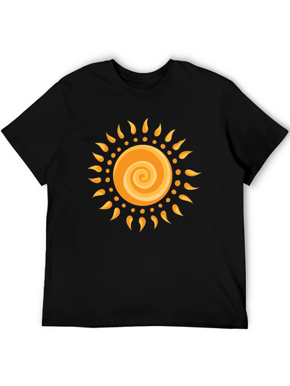 Radiant Sun Graphic Black T-Shirt