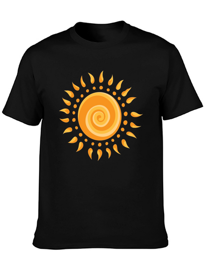 Radiant Sun Graphic Black T-Shirt