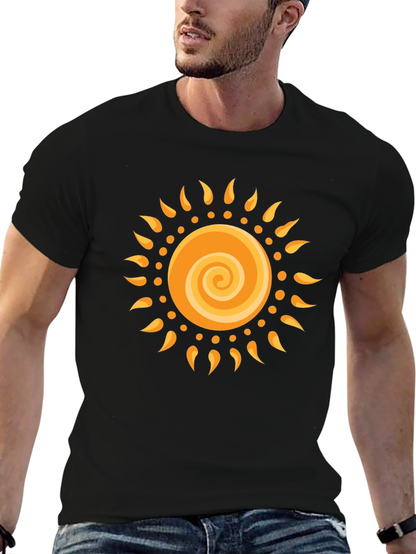 Radiant Sun Graphic Black T-Shirt