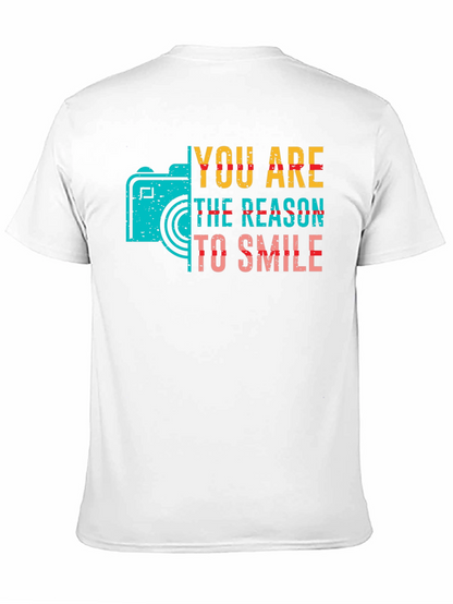 You Are The Reason To Smile Camera Graphic Tee