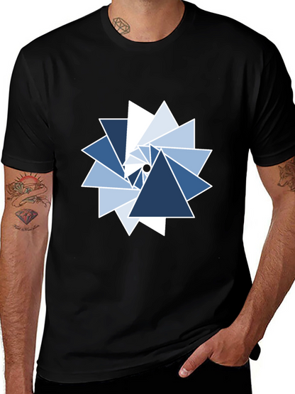Geometric Triangle Whirlwind Graphic Tee