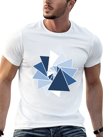 Geometric Triangle Whirlwind Graphic Tee