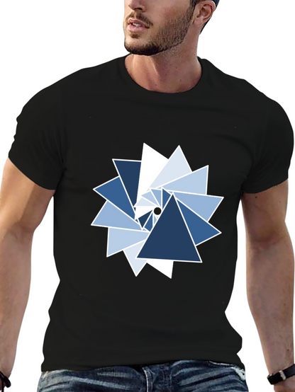 Geometric Triangle Whirlwind Graphic Tee