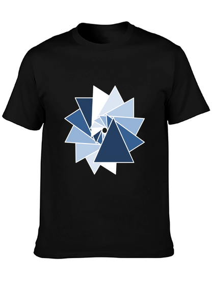 Geometric Triangle Whirlwind Graphic Tee