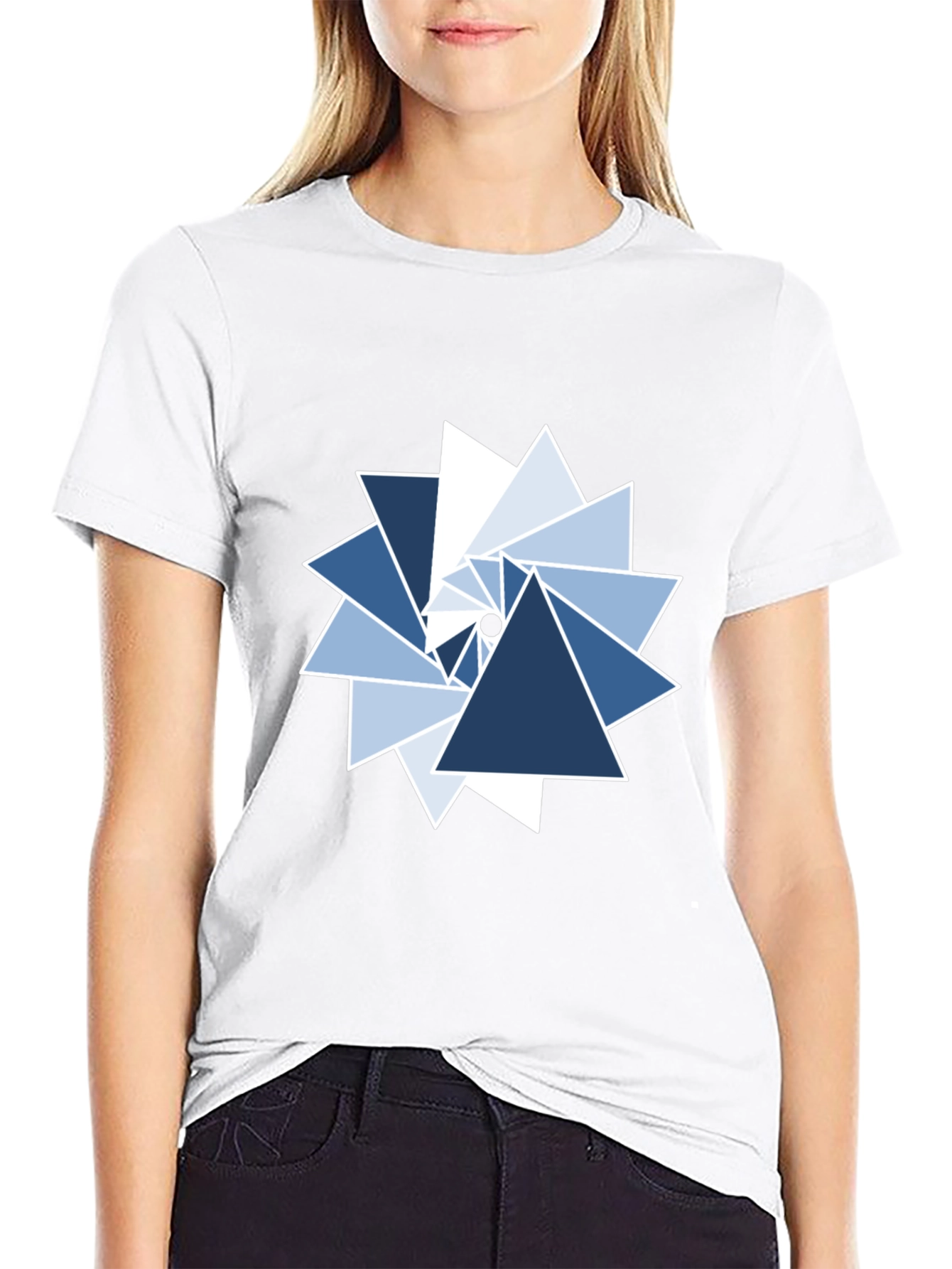 Geometric Triangle Whirlwind Graphic Tee