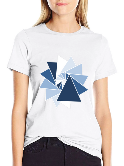Geometric Triangle Whirlwind Graphic Tee
