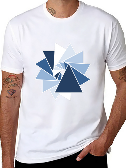 Geometric Triangle Whirlwind Graphic Tee