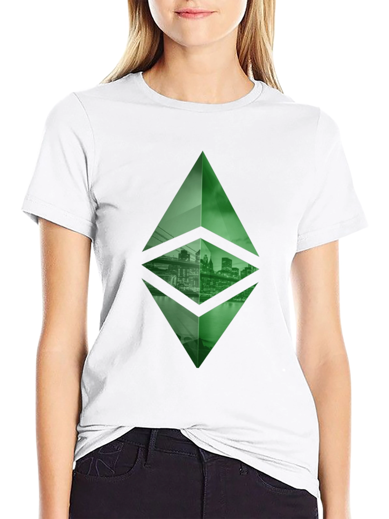 Ethereum Cityscape T-Shirt - Crypto Fashion