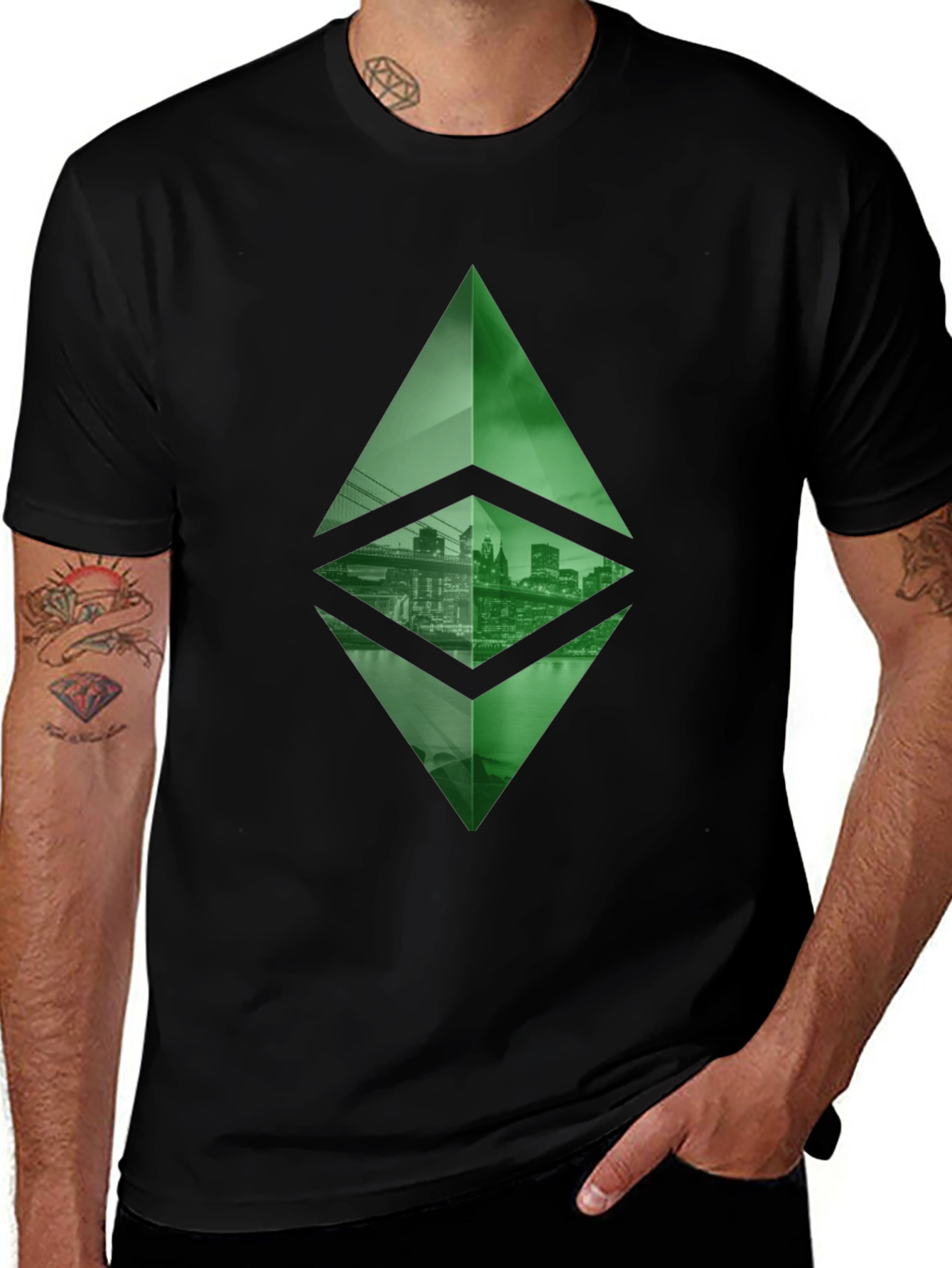 Ethereum Cityscape T-Shirt - Crypto Fashion