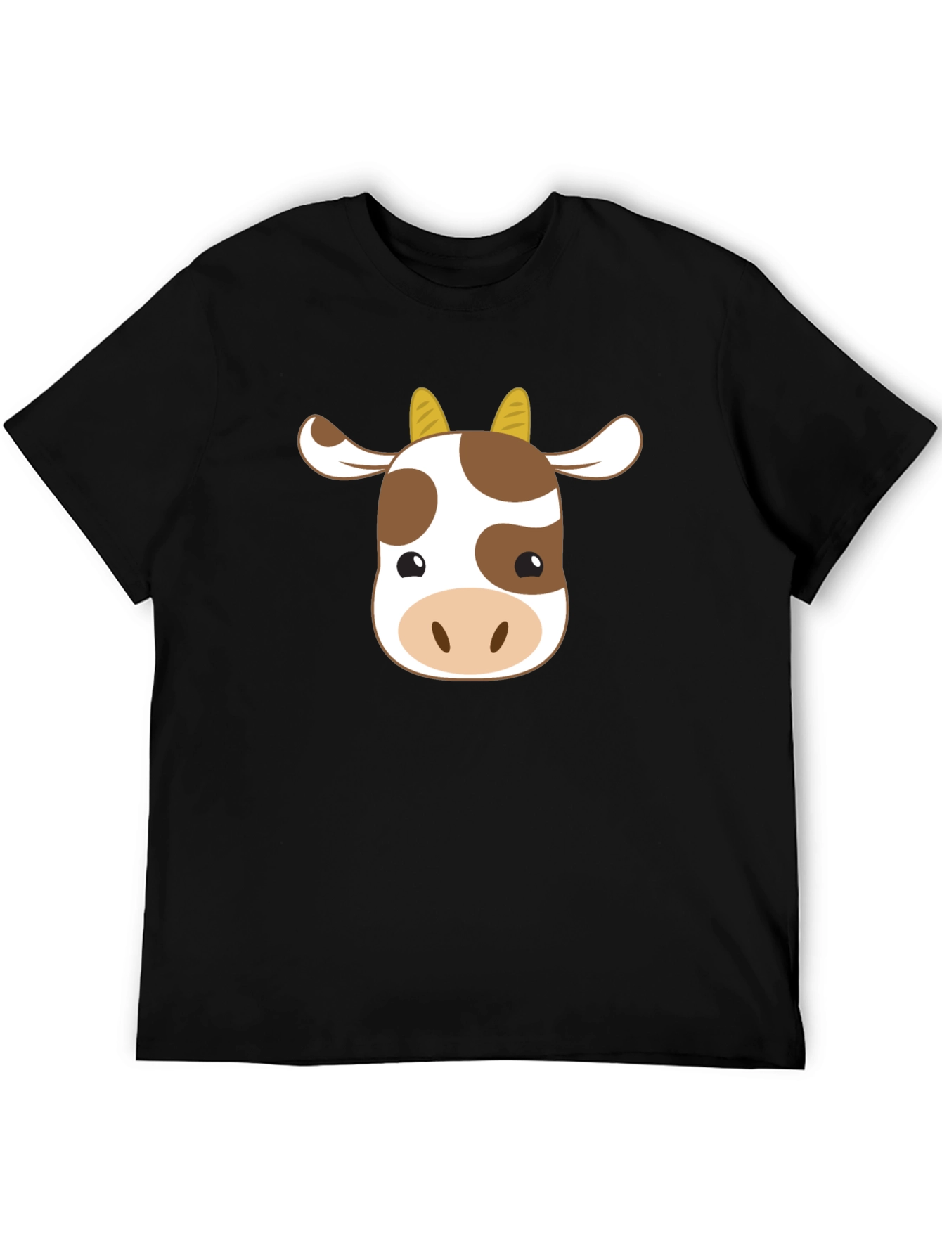Cute Cow Graphic T-Shirt - Unisex Black Tee
