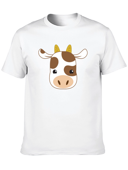 Cute Cow Graphic T-Shirt - Unisex Black Tee