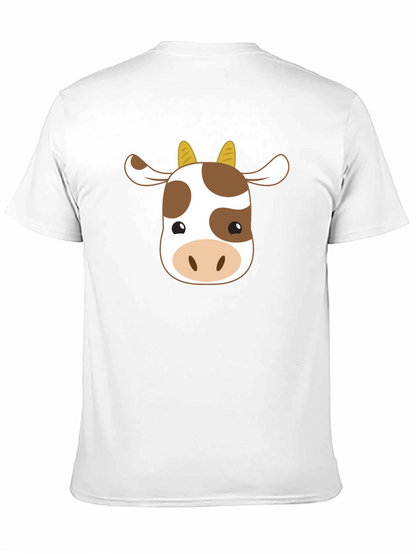 Cute Cow Graphic T-Shirt - Unisex Black Tee