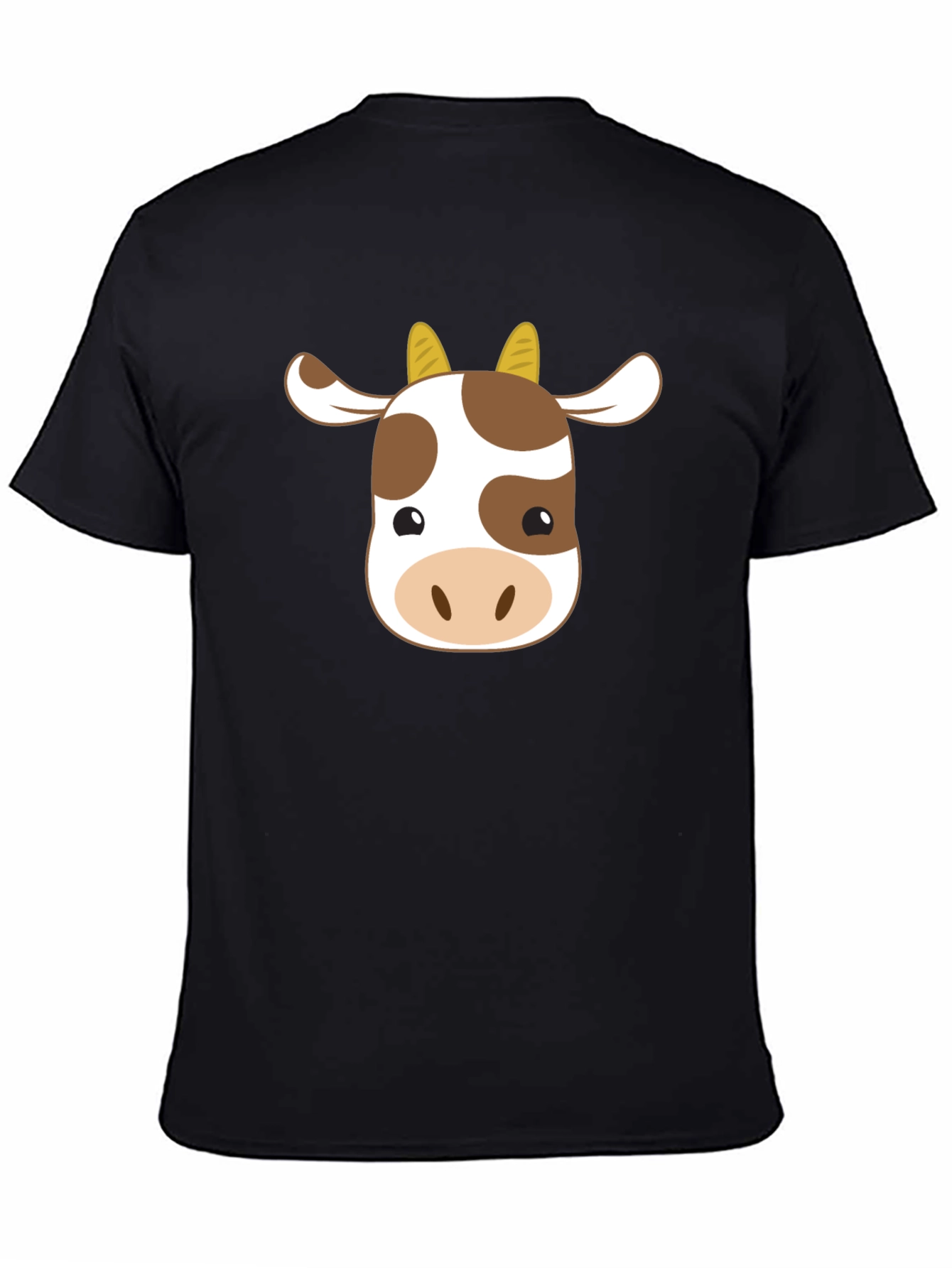 Cute Cow Graphic T-Shirt - Unisex Black Tee