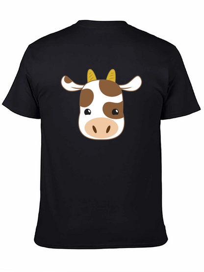 Cute Cow Graphic T-Shirt - Unisex Black Tee