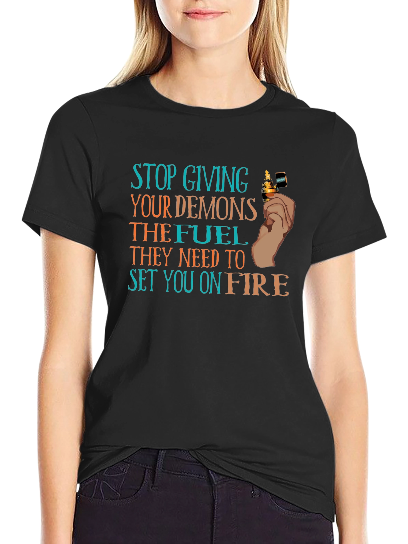 Demons Fuel T-Shirt Stop Giving Demons Fuel T-Shirt