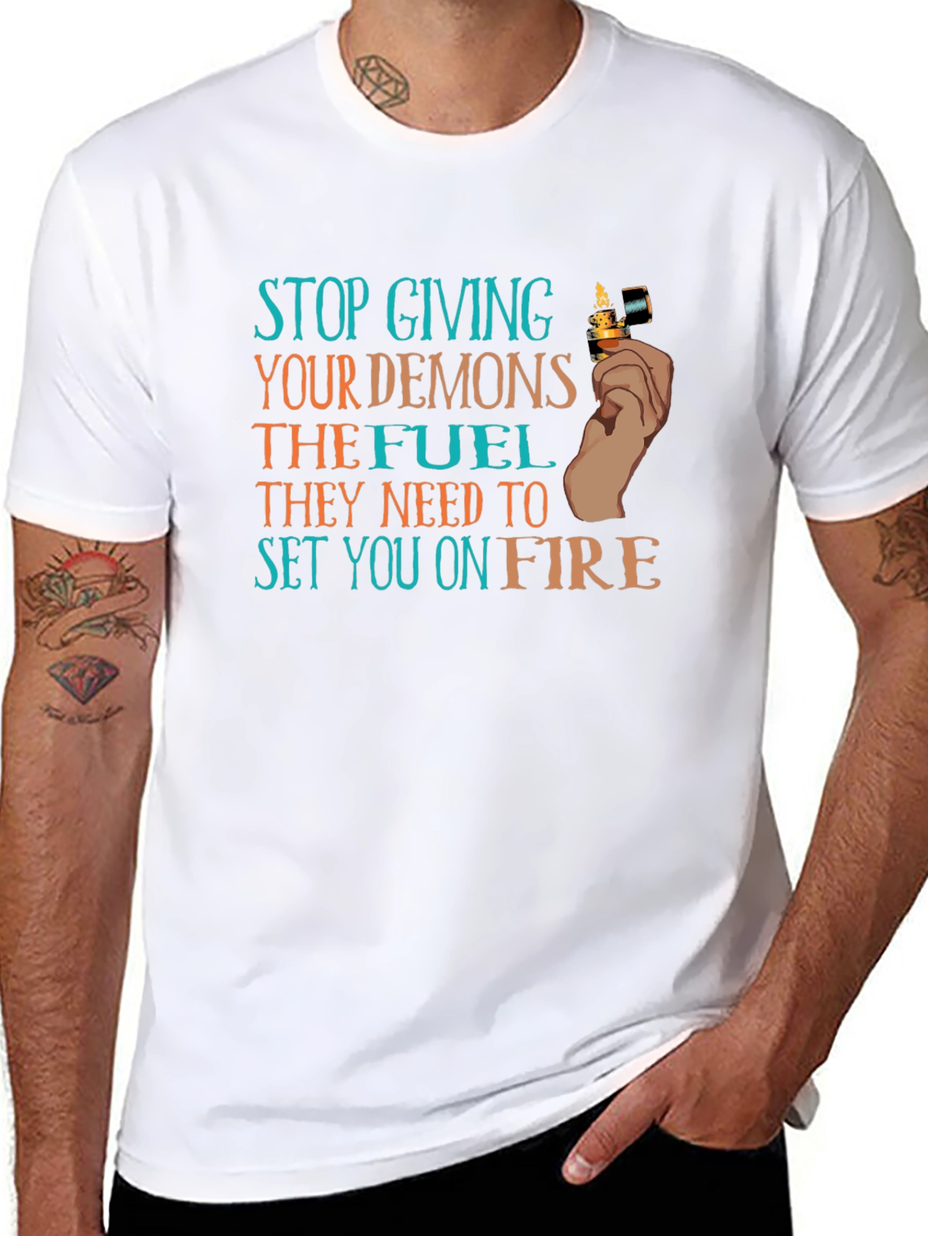 Demons Fuel T-Shirt Stop Giving Demons Fuel T-Shirt
