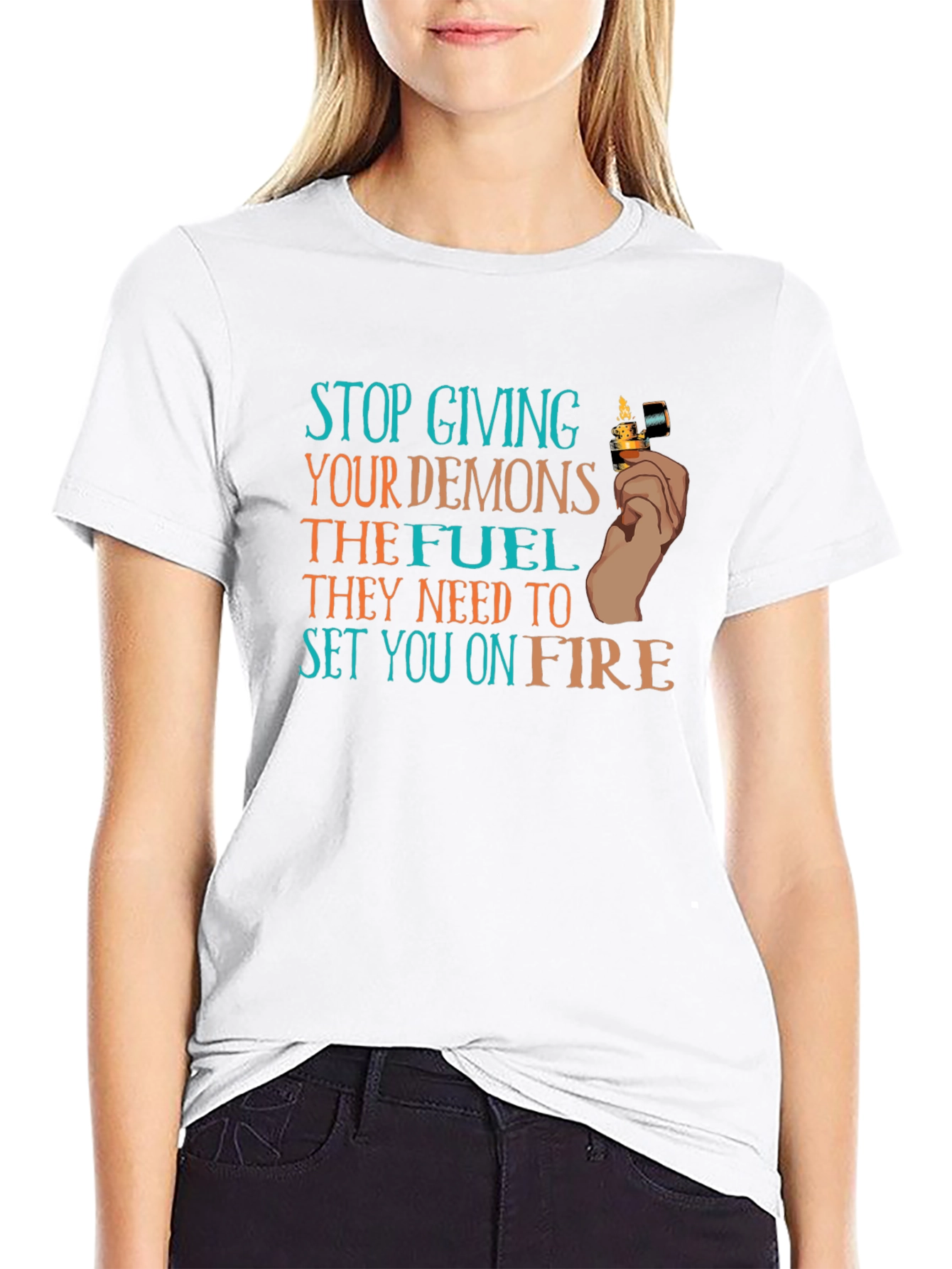 Demons Fuel T-Shirt Stop Giving Demons Fuel T-Shirt