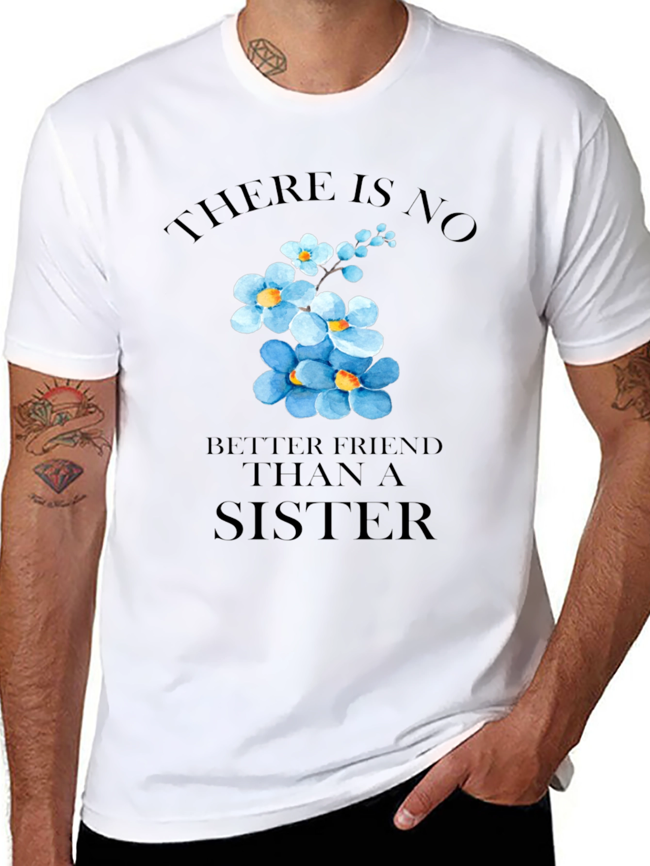 Sisterly Love T-Shirt - Floral Sister Gift
