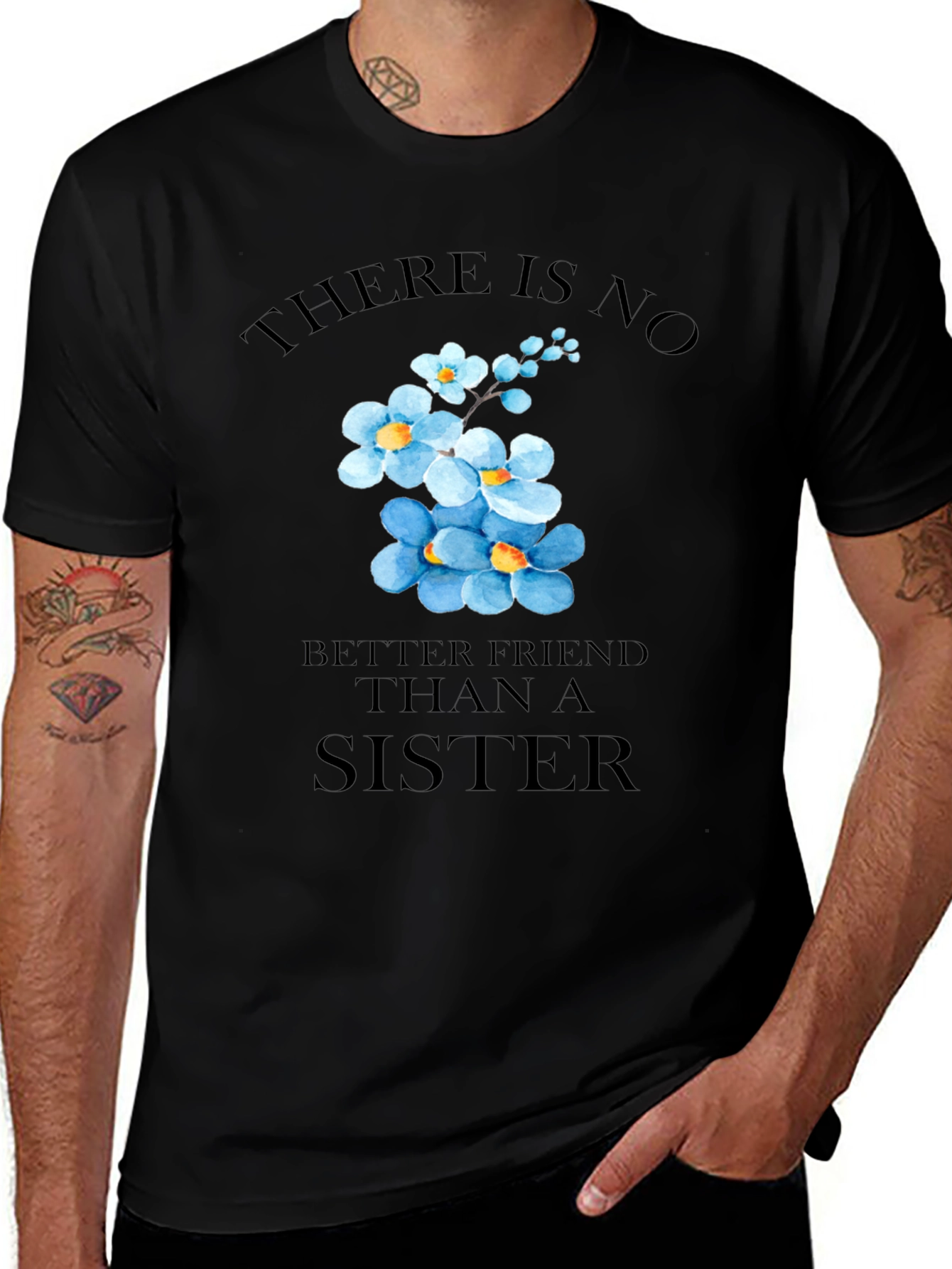 Sisterly Love T-Shirt - Floral Sister Gift