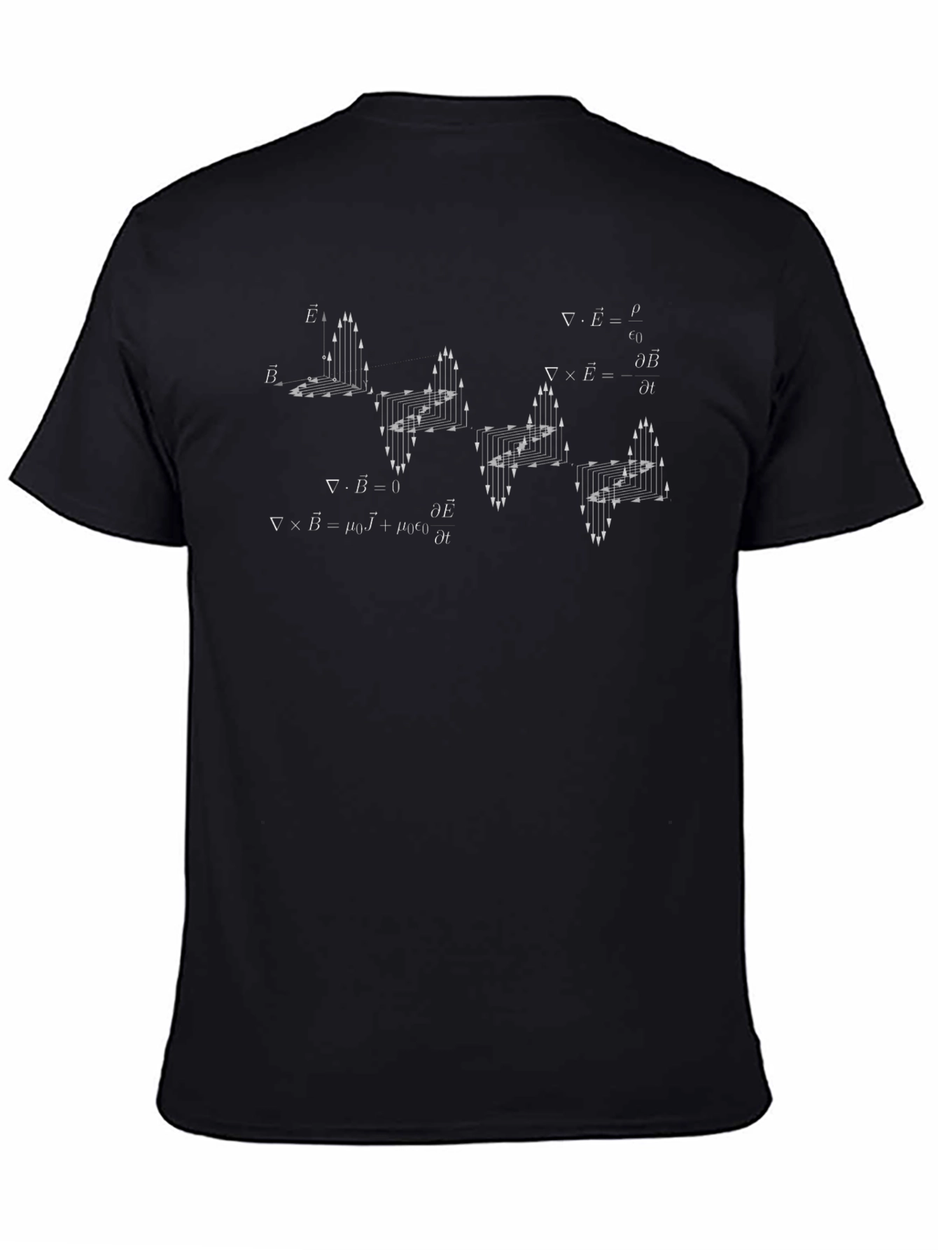 Maxwells Equations T-Shirt - Physics Equations Graphic Tee