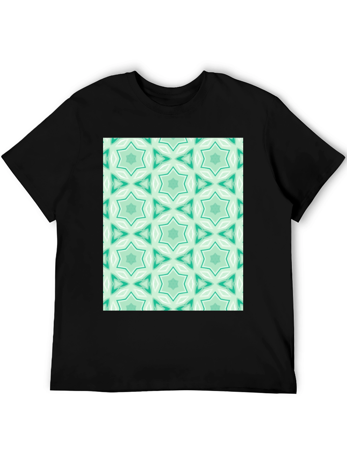 Patterned Graphic Print Tee