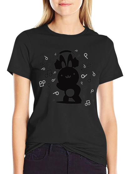 Bunny Beats Black T-Shirt