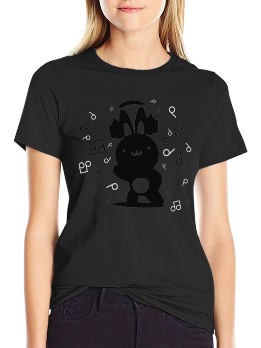 Bunny Beats Black T-Shirt