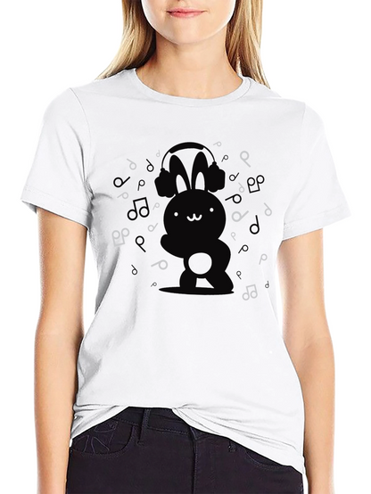 Bunny Beats Black T-Shirt